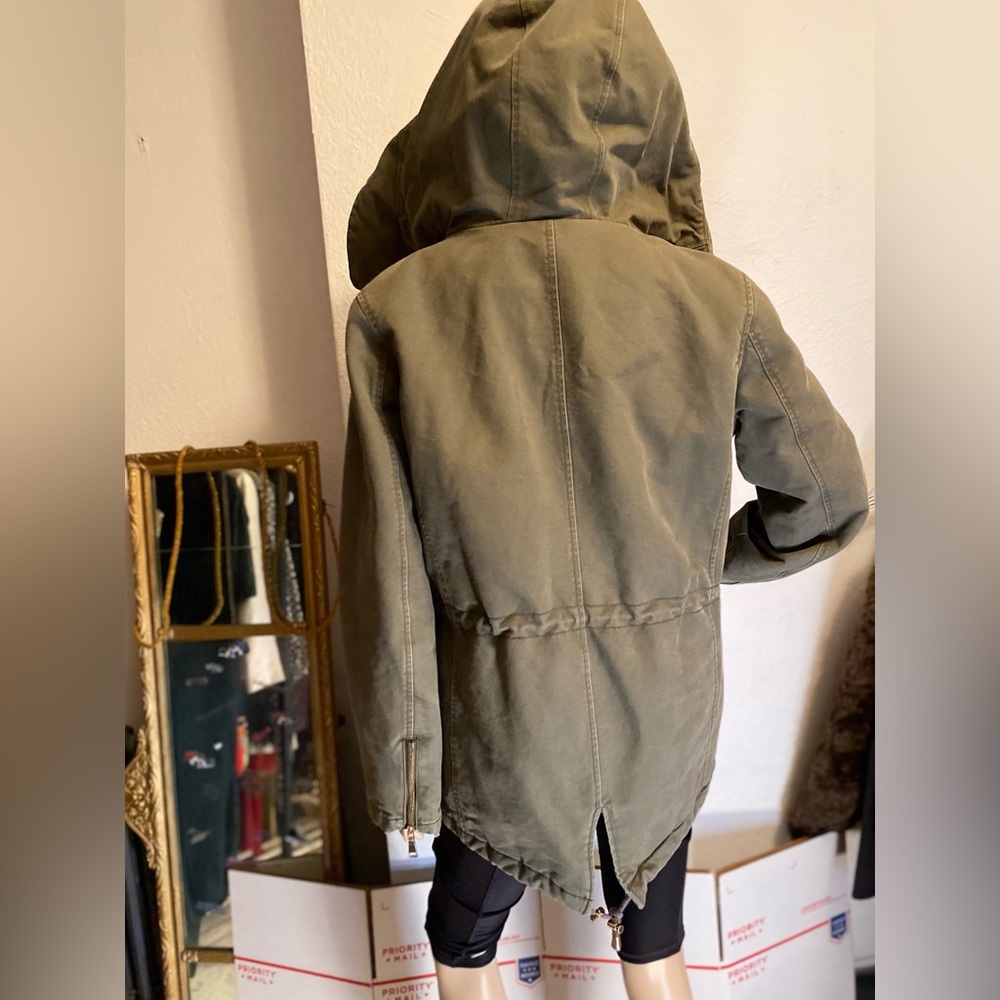 Women military green jacket Size  M